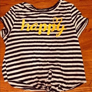 Black and white stripped shirt